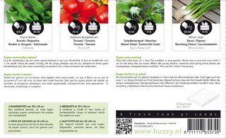 Buzzy® zaden - Zaadmatjes Salade 4 matjes (5) - afbeelding 2
