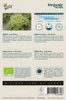 Buzzy® zaden - Organic Krulsla Lollo rossa  (BIO) - afbeelding 2