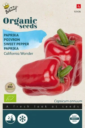 Buzzy® zaden - Organic Paprika California Wonder  (BIO) - afbeelding 1