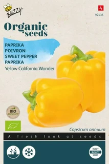 Buzzy® zaden - Organic Paprika Yellow California Wonder (BIO) - afbeelding 1