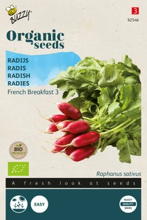 Buzzy® zaden - Organic Radijs French Breakfast 3 (BIO) - afbeelding 1