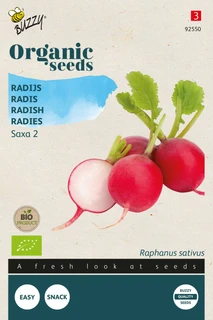 Buzzy® zaden - Organic Radijs Saxa 2 (BIO) - afbeelding 1