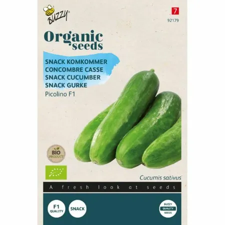 Buzzy® zaden - Organic Snackkomkommer Picolino (BIO)