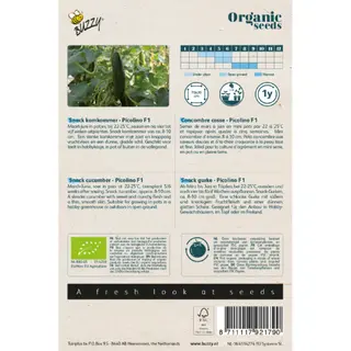 Buzzy® zaden - Organic Snackkomkommer Picolino (BIO) - afbeelding 2