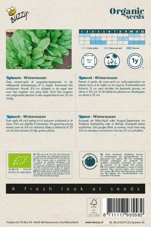 Buzzy® zaden - Organic Spinazie Securo  (BIO) - afbeelding 2