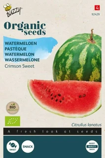 Buzzy® zaden - Organic Watermeloen Crimson Sweet (BIO) - afbeelding 1