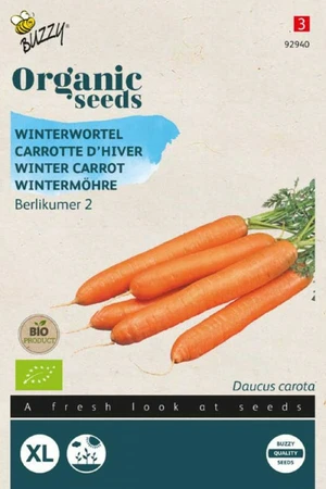 Buzzy® zaden - Organic Winterwortelen Berlikumer 2 (BIO) - afbeelding 1