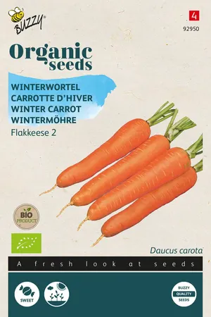 Buzzy® zaden - Organic Winterwortelen Flakkese 2 (BIO)