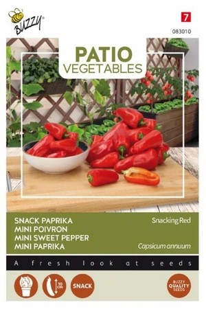 Buzzy® zaden - Patio Veggies - Snack Paprika Snacking Red - afbeelding 1