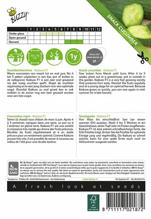 Buzzy® zaden - Snackkomkommer Kaikura - afbeelding 2