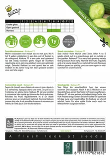 Buzzy® zaden - Snackkomkommer Kaikura - afbeelding 2