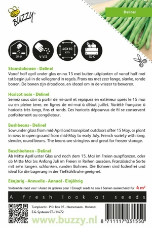 Buzzy® zaden - Stamslabonen Delinel - afbeelding 2