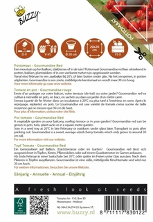 Buzzy® zaden - Tomaat Gourmandise Red - afbeelding 2