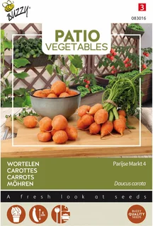 Buzzy® zaden - Wortel Parijse Markt - afbeelding 1