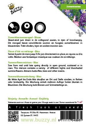 Buzzy® zaden - Zomerbloemen Blauwe Tinten - afbeelding 2