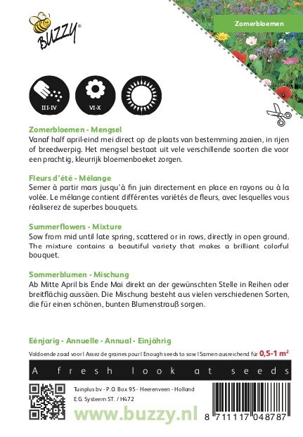 Buzzy® zaden - Zomerbloemen gemengd - afbeelding 2