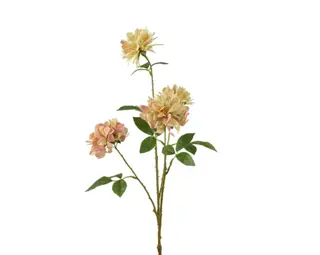 Camelia Polyester L69.5cm Geel