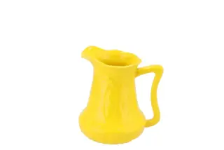 Can You Feel It Vase Yellow 14x11x15cm - afbeelding 1