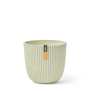 Capi Pot Bol Groove 13 x 12 cm Sawdust White - afbeelding 1