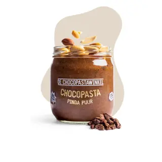 Chocopasta Pinda Puur - De Chocopastawinkel