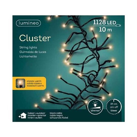 Clusterverlichting - 1128 lampjes - Klassiek warm