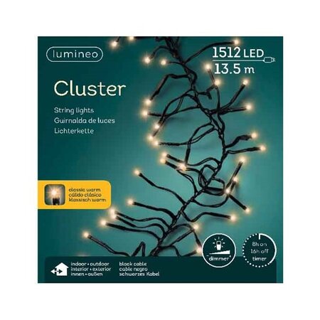 Clusterverlichting - 1512 lampjes - Klassiek warm