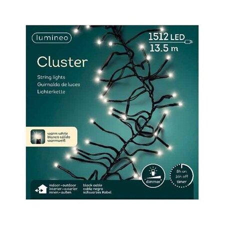 Clusterverlichting - 1512 lampjes - Warm wit