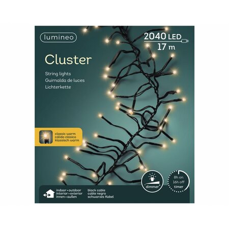 Clusterverlichting - 2040 lampjes - Klassiek warm