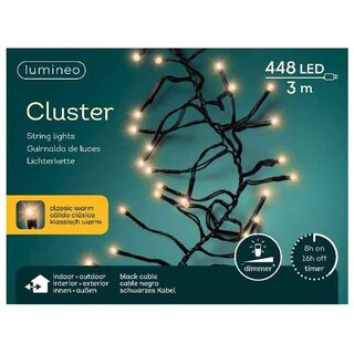Clusterverlichting - 448 lampjes - Klassiek warm