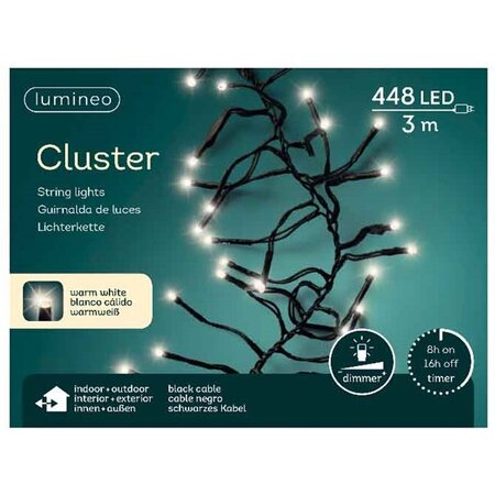 Clusterverlichting - 448 lampjes - Warm wit