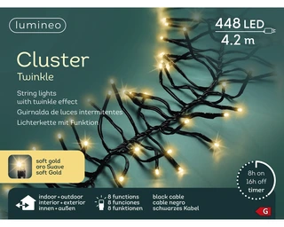 Clusterverlichting - Lumineo - 448 lampjes - Soft Gold