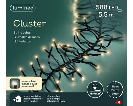 Clusterverlichting - Lumineo - 588 lampjes warm wit - afbeelding 7
