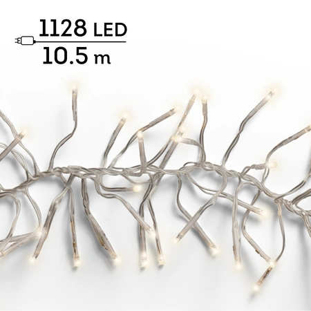 Clusterverlichting - Lumineo - Snoer Transparant - 1128 lampjes warm wit - afbeelding 1