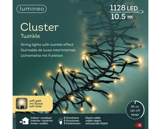 Clusterverlichting Twinkle - Lumineo - 1128 lampjes soft gold - afbeelding 6