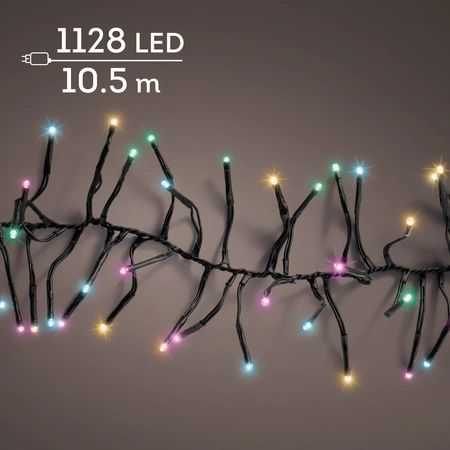 Clusterverlichting Twinkle - Lumineo - 1128 lampjes soft multi color - afbeelding 3