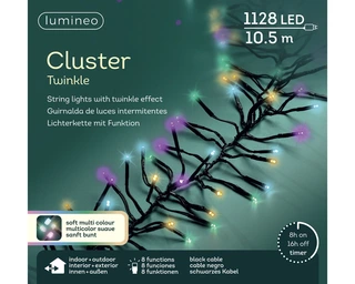 Clusterverlichting Twinkle - Lumineo - 1128 lampjes soft multi color - afbeelding 6
