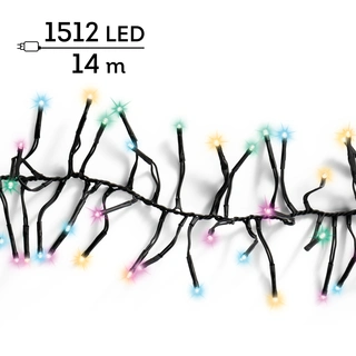 Clusterverlichting Twinkle - Lumineo - 1512 lampjes soft multi color