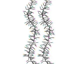 Clusterverlichting Twinkle - Lumineo - 1512 lampjes soft multi color