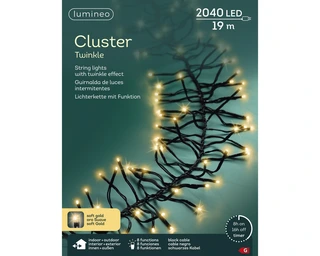 Clusterverlichting Twinkle - Lumineo - 2040 lampjes soft gold - afbeelding 6