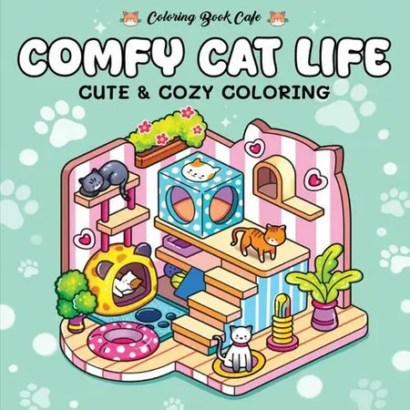 Coloring Book Cafe - Comfy Cat Life