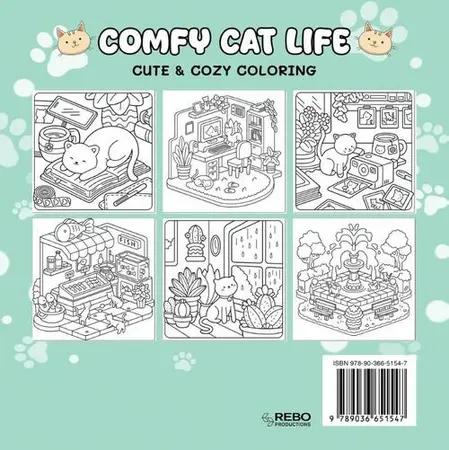 Comfy Cat Life - Cute & Cozy Coloring