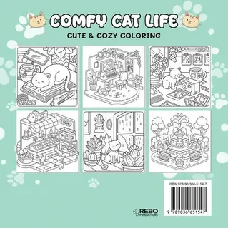 Comfy Cat Life - Cute & Cozy Coloring