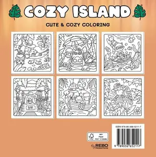 Cozy Island - Cute & Cozy Coloring