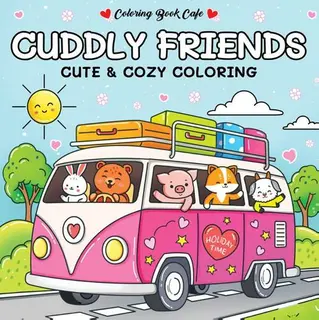 Coloring Book Cafe - Cuddly Friends