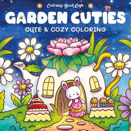 Coloring Book Cafe - Garden Cuties