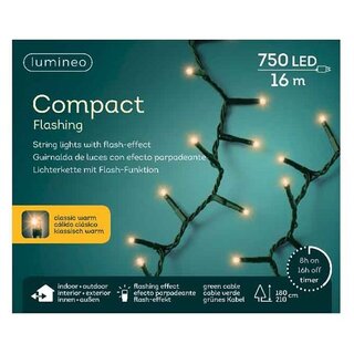 Compact LED Flashing Lights - Lumineo - 750 lampjes klassiek warm - afbeelding 2