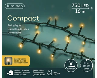 Compact LED Lights - Lumineo - 750 lampjes klassiek warm - afbeelding 5