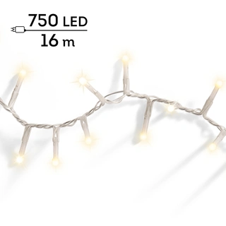 Compact LED Lights Soft Glow Twinkle - 750 lampjes - Transparant Warm Wit - afbeelding 1