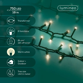 Compact LED Lights Soft Glow Twinkle - 750 lampjes - Warm Wit - afbeelding 6