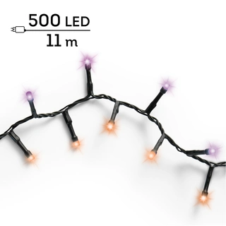 Compact LED Lights Twinkle - Lumineo - 500 lampjes Paars/Oranje